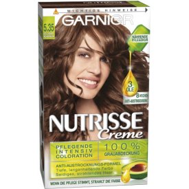 Garnier Dauerhafte Haarfabe Intensiv Coloration Nutrisse 5.35 Goldenes Rehbraun Garnier Dauerhafte Haarfabe Intensiv Coloration Nutrisse 5.35 Goldenes Rehbraun