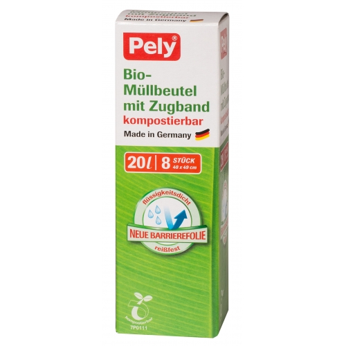 Pely Bio Müllbeutel mit Zugband 20L Pely Bio Müllbeutel mit Zugband 20L