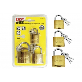 Easy Work EW Vorhangschlosssatz 3-tlg., 25-32-38 mm, Stahl