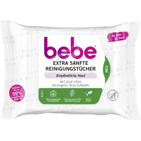 Bebe Extra Sanfte Reinigungstücher mit Aloe Vera Bebe Extra Sanfte Reinigungstücher mit Aloe Vera