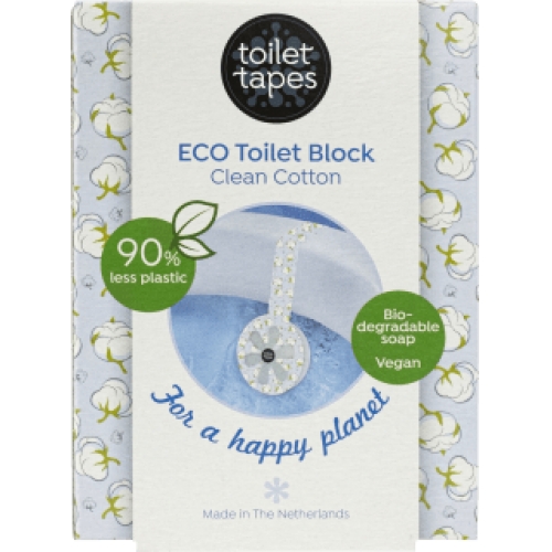 toilet tapes ECO WC-Stein Toilet Block Clean Cotton toilet tapes ECO WC-Stein Toilet Block Clean Cotton