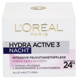 LOreal Paris Nachtpflege Hydra Active Nacht Intensive Feuchtigkeitspflege LOreal Paris Nachtpflege Hydra Active Nacht Intensive Feuchtigkeitspflege