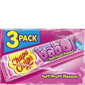 Chupa Chups Big Babol Tutti Frutti Kaugummi 3er-Pack Chupa Chups Big Babol Tutti Frutti Kaugummi 3er-Pack