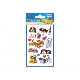 Avery Zweckform Papier Sticker KIDS Hunde 3 Bögen