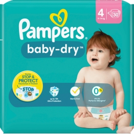 Pampers Windeln Baby Dry Gr.4 Maxi, 9-14 kg, Einzelpack
