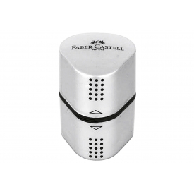 Faber Castell Dreifach-Spitzdose Grip silber Faber Castell Dreifach-Spitzdose Grip silber
