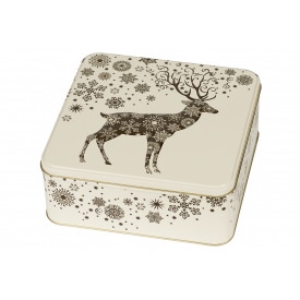 Gawol Gebäckdose golden deer 4114 ML 220x220x85mm Quader
