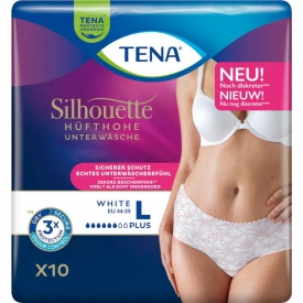 Tena Silhouette Hüfthohe Unterwäsche weiss Gr. L Tena Silhouette Hüfthohe Unterwäsche weiss Gr. L