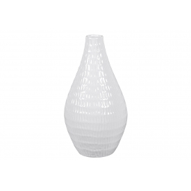  Vase 16x16x33cm weiß