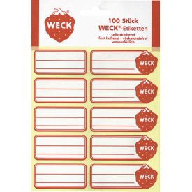 Weck Etiketten selbstklebend 100er Pack Weck Etiketten selbstklebend 100er Pack