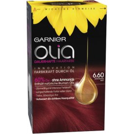 Garnier Dauerhafte Haarfarbe Olia Intensives Rot 6.60 Garnier Dauerhafte Haarfarbe Olia Intensives Rot 6.60