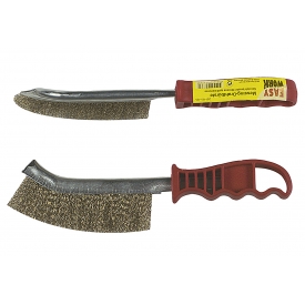 Easy Work EW Messingdrahtbürste mit Kunststoffgriff, Form Halbrund Easy Work EW Messingdrahtbürste mit Kunststoffgriff, Form Halbrund