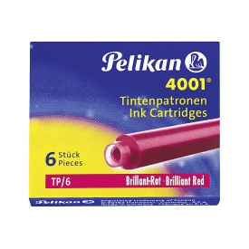 Pelikan Tintenpatronen TP/6 4001 brilliant-rot 6er Pack Pelikan Tintenpatronen TP/6 4001 brilliant-rot 6er Pack