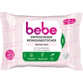 Bebe Erfrischende Reinigungstücher mit Rosenwasser Bebe Erfrischende Reinigungstücher mit Rosenwasser