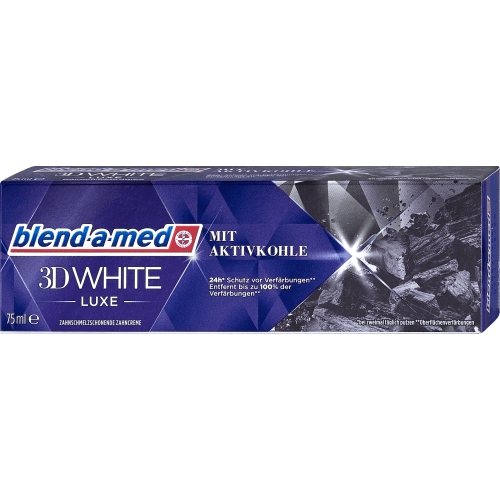 Blend-a-med Zahncreme 3D White Luxe mit Aktivkohle 