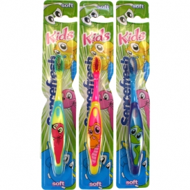 Sence Zahnbürsten Soft Thekenkarton for Kids 3-8 Jahre Blau, Gelb, Grün Sence Zahnbürsten Soft Thekenkarton for Kids 3-8 Jahre Blau, Gelb, Grün