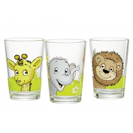 Flirt By R&b Trinkglas Dschungeltiere 205ml 3er Set