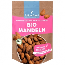followfood Bio Mandeln, geröstet und gesalzen followfood Bio Mandeln, geröstet und gesalzen