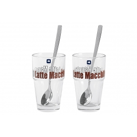 Leonardo Latte Macchiato Set Solo LM 370 ml 14,5cm 4 teilig Leonardo Latte Macchiato Set Solo LM 370 ml 14,5cm 4 teilig