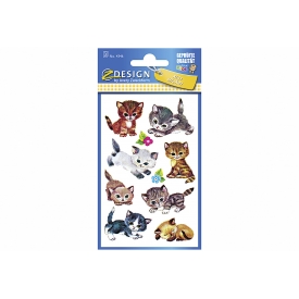 Avery Zweckform Sticker 4346 Katzen 3 Bogen