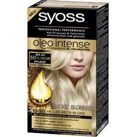 Schwarzkopf Syoss Oleo Intense Coloration 10-50 Helles Asch-Blond Smoky Blondes Schwarzkopf Syoss Oleo Intense Coloration 10-50 Helles Asch-Blond Smoky Blondes