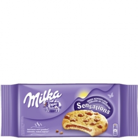 Milka Cookies Sensations innen schokoladig Milka Cookies Sensations innen schokoladig