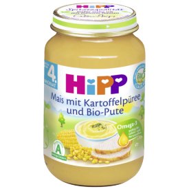 Hipp Mais mit Kartoffelpüree und Bio-Pute
