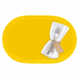 Saleen Tischset oval Kunststoff 45,5x29cm sonnengelb Saleen Tischset oval Kunststoff 45,5x29cm sonnengelb