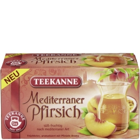 Teekanne Früchtetee Mediterraner Pfirsich (20 Beutel) Teekanne Früchtetee Mediterraner Pfirsich (20 Beutel)