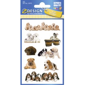 Avery Zweckform Sticker 55972 Hunde 3 Bogen Avery Zweckform Sticker 55972 Hunde 3 Bogen