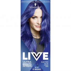 Schwarzkopf LIVE Ultra Brights Haarfarbe 095 Electric Blue Schwarzkopf LIVE Ultra Brights Haarfarbe 095 Electric Blue
