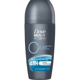 Dove Men+Care Deo Roll-On Clean Comfort 0% Aluminium Dove Men+Care Deo Roll-On Clean Comfort 0% Aluminium