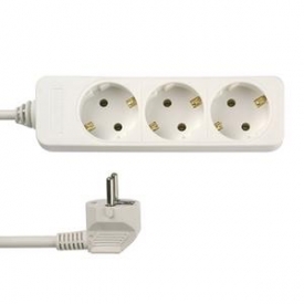 Rev Ritter Schutzkontakt-Tischsteckdose 5m Zuleitung 3fach weiß Rev Ritter Schutzkontakt-Tischsteckdose 5m Zuleitung 3fach weiß