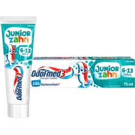 Odol-med3 Zahnpasta Juniorzahn für Kinder von 6 bis 13 Jahren Odol-med3 Zahnpasta Juniorzahn für Kinder von 6 bis 13 Jahren