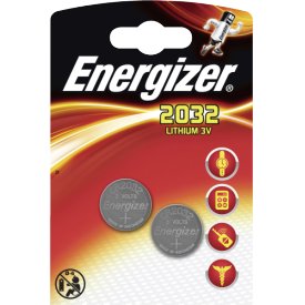 Energizer Knopfzellen-Batterie CR2032 3 Volt Lithium