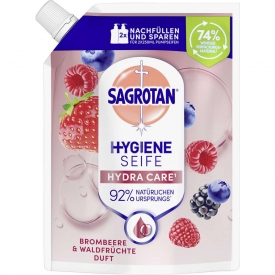 Sagrotan Sanft zur Haut Flüssige Handseife Brombeere & Waldfrüchte
