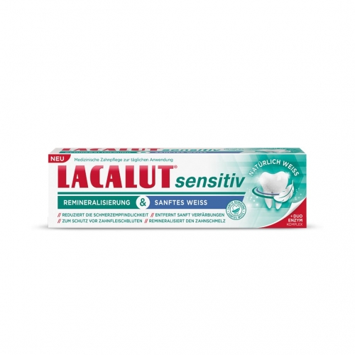 Lacalut Zahncreme sensitiv sanftes Weiß Lacalut Zahncreme sensitiv sanftes Weiß