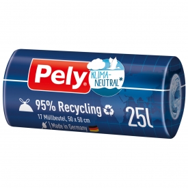 Pely Mülleimerbeutel Recycling Müllbeutel 25l