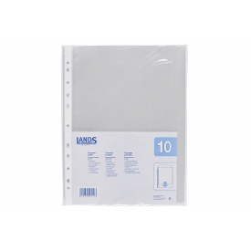 LANDS Prospekthüllen PP A4 glasklar 10er Pack LANDS Prospekthüllen PP A4 glasklar 10er Pack