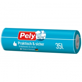 Pely Müllbeutel Praktisch und sicher klimaneutralisiert 35L Pely Müllbeutel Praktisch und sicher klimaneutralisiert 35L