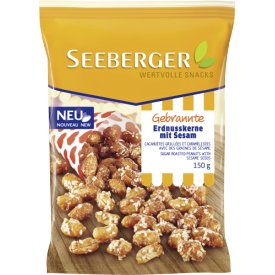 Seeberger Gebrannte Erdnusskerne mit Sesam Seeberger Gebrannte Erdnusskerne mit Sesam