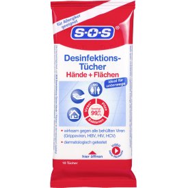 SOS Desinfektionstücher SOS Desinfektionstücher