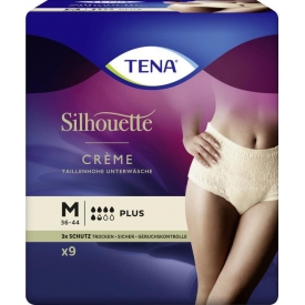 Tena Silhouette taillenhohe Unterwäsche Crème M