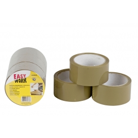 Easy Work EW Paketklebebändersatz 3 Rollen a 48 mm x 50 m braun Easy Work EW Paketklebebändersatz 3 Rollen a 48 mm x 50 m braun