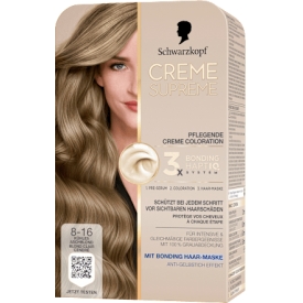Schwarzkopf CREME SUPREME Haarfarbe 8-16 Kühles Aschblond Schwarzkopf CREME SUPREME Haarfarbe 8-16 Kühles Aschblond