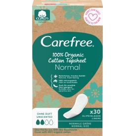 Carefree Slipeinlagen Organic Cotton normal 30 Stück Carefree Slipeinlagen Organic Cotton normal 30 Stück