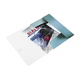 Leitz Eckspannermappe WOW A4 PP eisblau metallic Leitz Eckspannermappe WOW A4 PP eisblau metallic