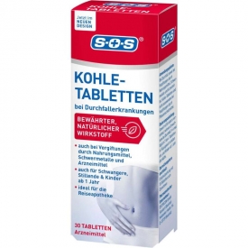 SOS Kohletabletten bei Durchfallerkrankungen