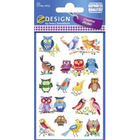 Avery Zweckform Sticker 57513 Vögel/Eule 2 Bogen Avery Zweckform Sticker 57513 Vögel/Eule 2 Bogen