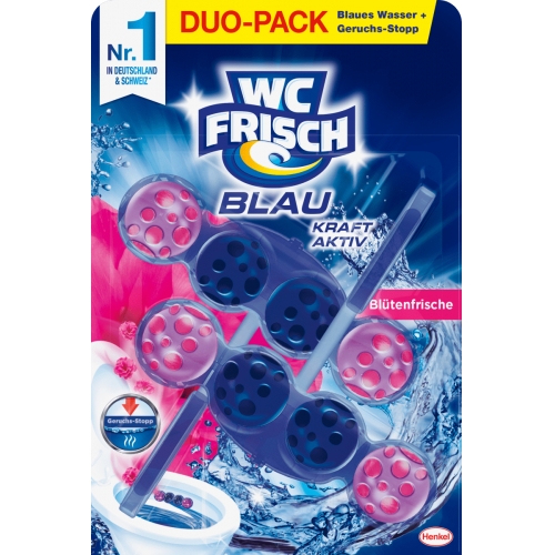WC Frisch WC-Stein Blau Kraft Aktiv Blütenfrische